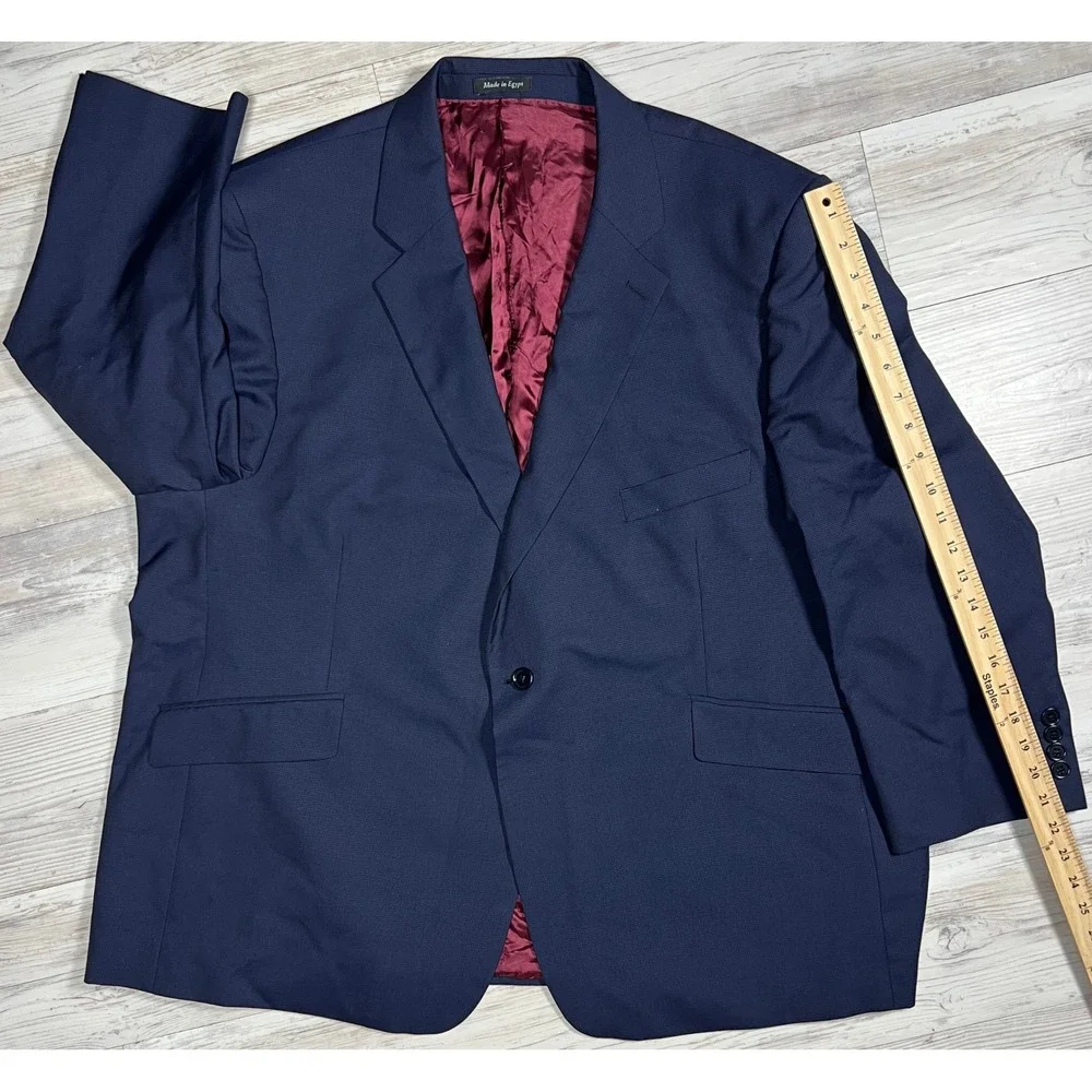 Alexandre *London* Men's‎ Navy Blue Suit Jacket Blazer Tailored Fit Size 44R